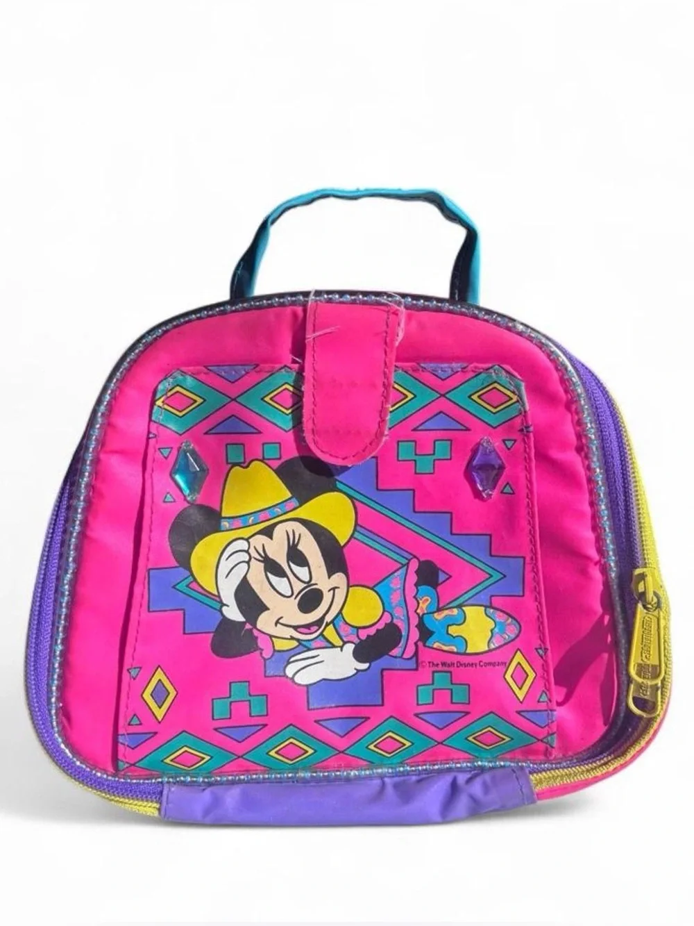 Vintage 90s Disney Western Minnie Mouse Bold Neon mini bag